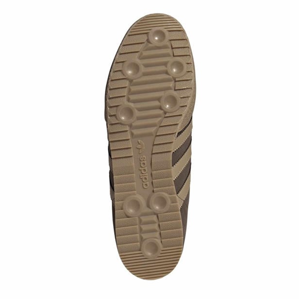 Brown/Gum - adidas - Originals Samba Suede Trainers Mens