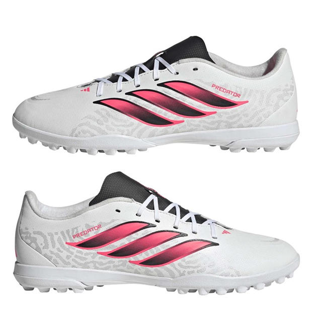White/Coral - adidas - Men's Predator Club Astro Turf Football Boots