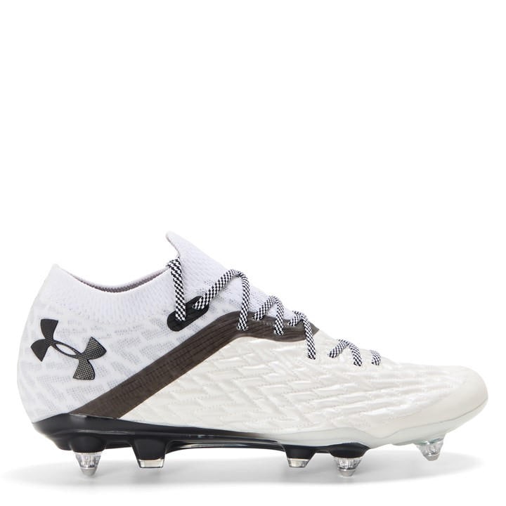 Under Armour Men's White Clone Magnetic Astro Turf Football Boots in Size 11.5, Sports Direct