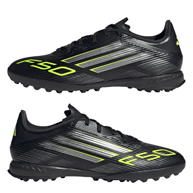 Black/Lemon - adidas - F50 League Adults Astro Turf Football Boots
