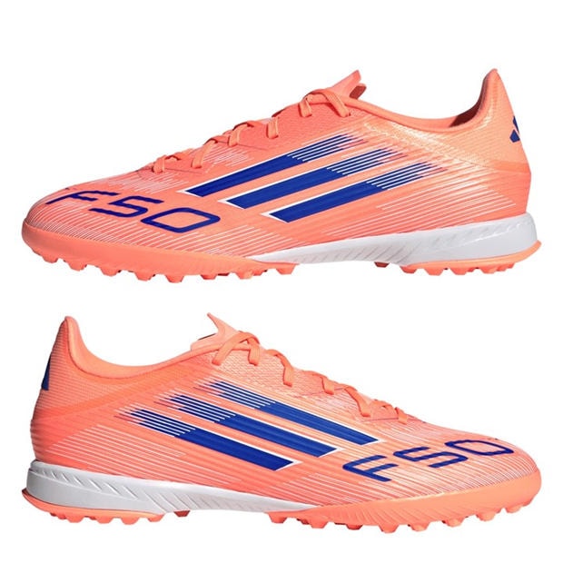 Orange/Blue - adidas - F50 League Adults Astro Turf Football Boots