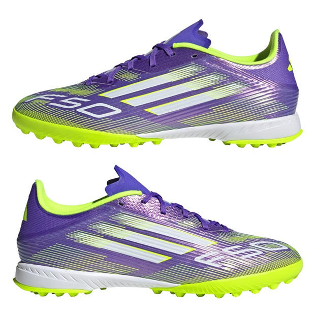 Purple/White - adidas - F50 League Adults Astro Turf Football Boots