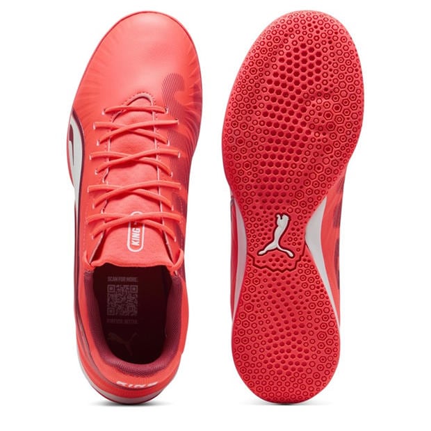 Glowing Red-P - Puma - Men's King Match It Indoor Football Boots