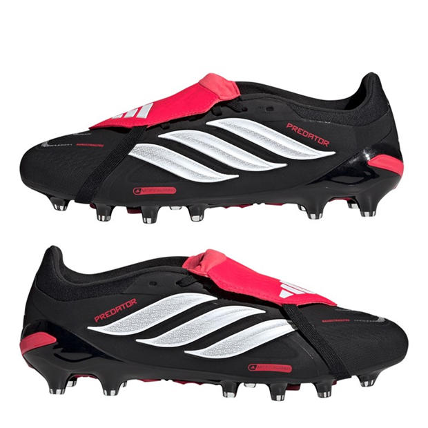 Black/White/Red - adidas - Mens adidas Predator Pro Fold-Over Tongue Astro Turf Football Boots