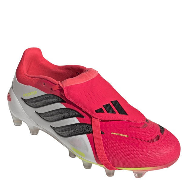 Red/Black/White - adidas - Mens adidas Predator Pro Fold-Over Tongue Astro Turf Football Boots