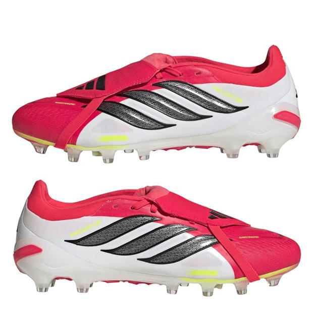 Red/Black/White - adidas - Mens adidas Predator Pro Fold-Over Tongue Astro Turf Football Boots