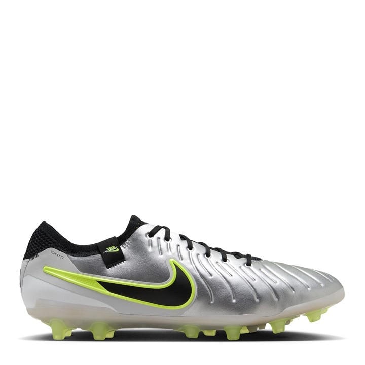 Nike Men's Silver Tiempo Legend 10 Elite Adults Artificial Ground Football Boots Size 4.5