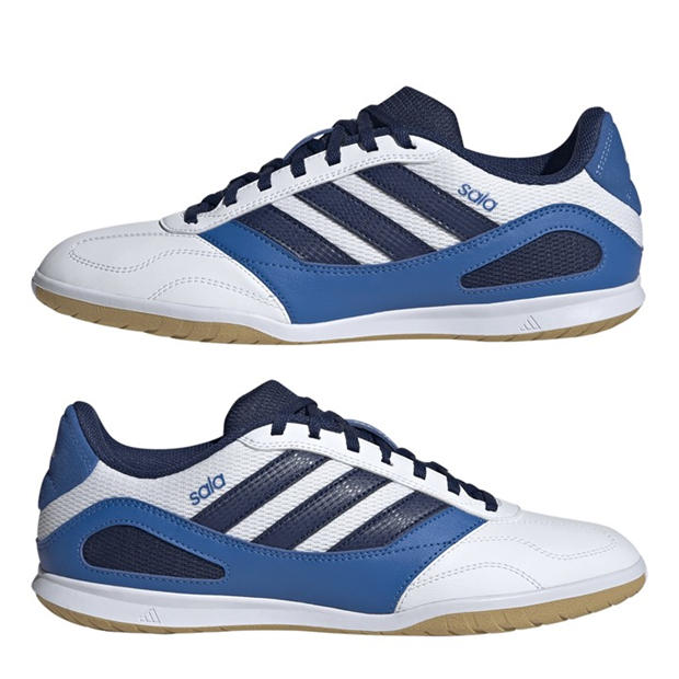 Wht/Blue/Slvr - adidas - Unisex Adults Indoor Football Boots