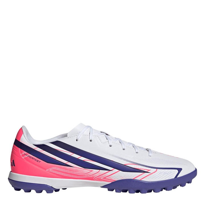 Adidas Men's White F50 Hyperfast Club Turf Football Shoes in Size 6.5, Sports Direct