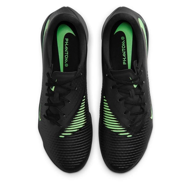 Black/Green - Nike - Phantom 6 Low Academy Adults Astro Turf Football Boots