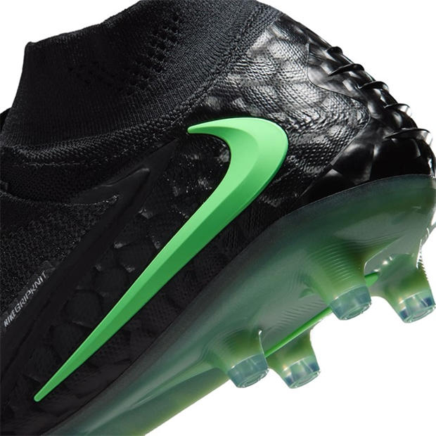 Black/Green - Nike - Phantom 6 High Elite Artificial-Grass Football Boot