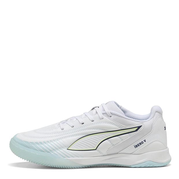 Puma White-Aqu - Puma - Men's Ibero V Indoor Football Boots