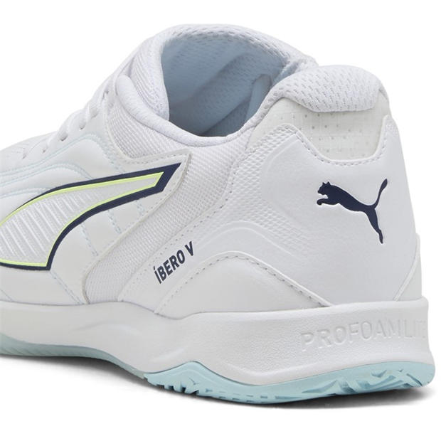 Puma White-Aqu - Puma - Men's Ibero V Indoor Football Boots