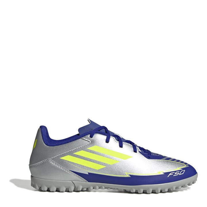 adidas F50 Adults Club Astro Turf Football Boots - Silver