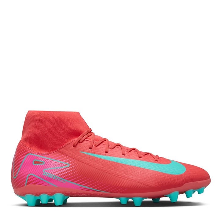 Nike Men's Red Mercurial Superfly 10 Academy Artificial Ground Football Boots Size 8.5