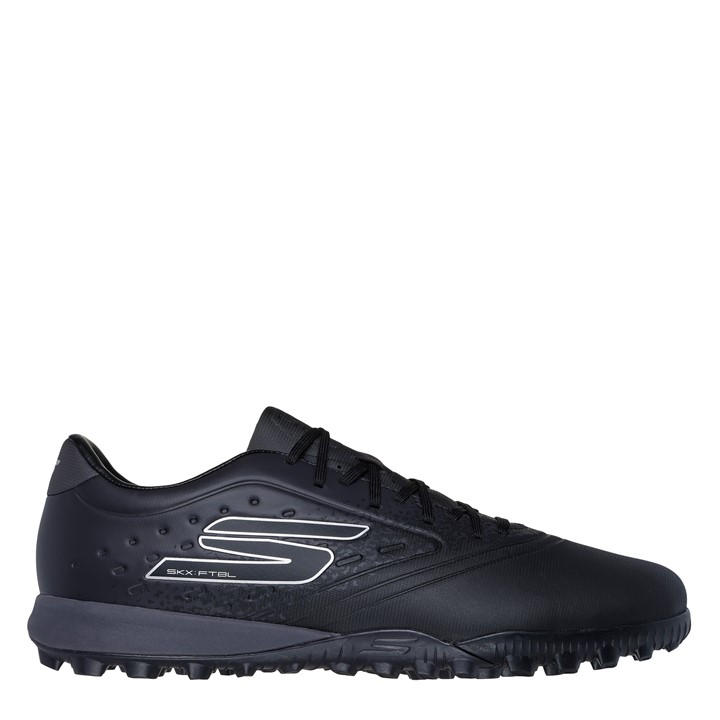 Skechers Men's Black Razor Gold Astro Turf Football Boot in Size 8.5, Sports Direct