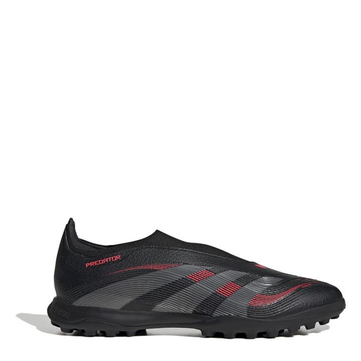 Adidas Men's Black Predator League Laceless Astro Turf Football Boots Size 11