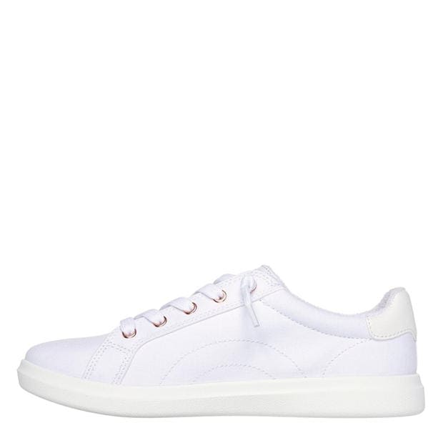 White - Skechers - Skechers Bobs D Vine Low-Top Trainers Womens