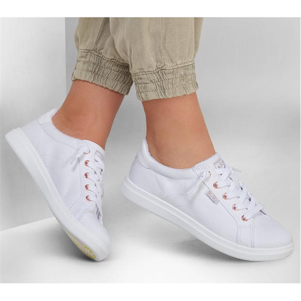 White - Skechers - Skechers Bobs D Vine Low-Top Trainers Womens
