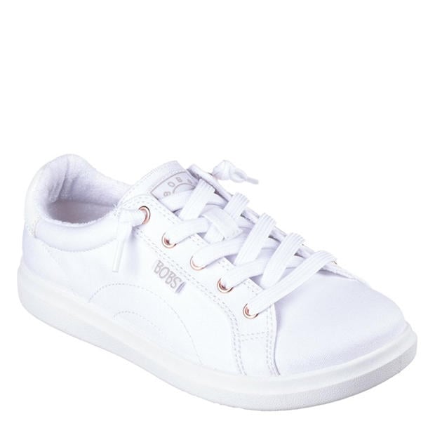 White - Skechers - Skechers Bobs D Vine Low-Top Trainers Womens