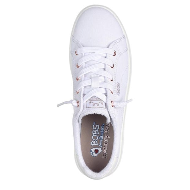 White - Skechers - Skechers Bobs D Vine Low-Top Trainers Womens