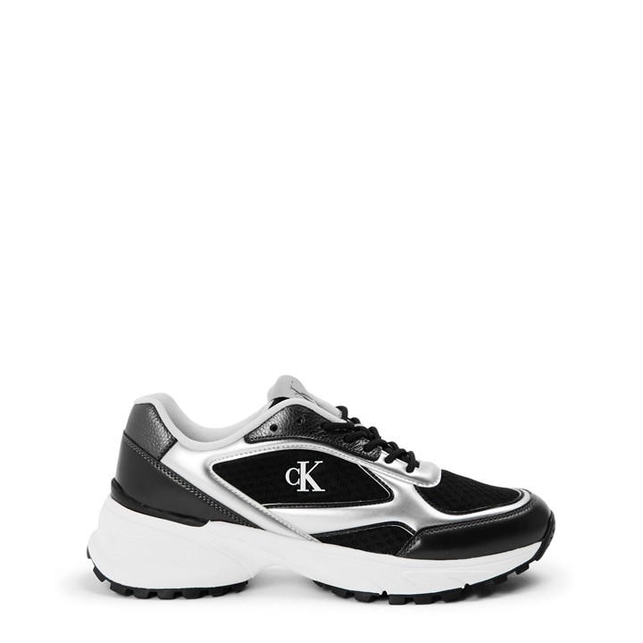 Calvin Klein Women's Black Ck L Hike Runner Chunky Trainers in Size 5, Sports Direct