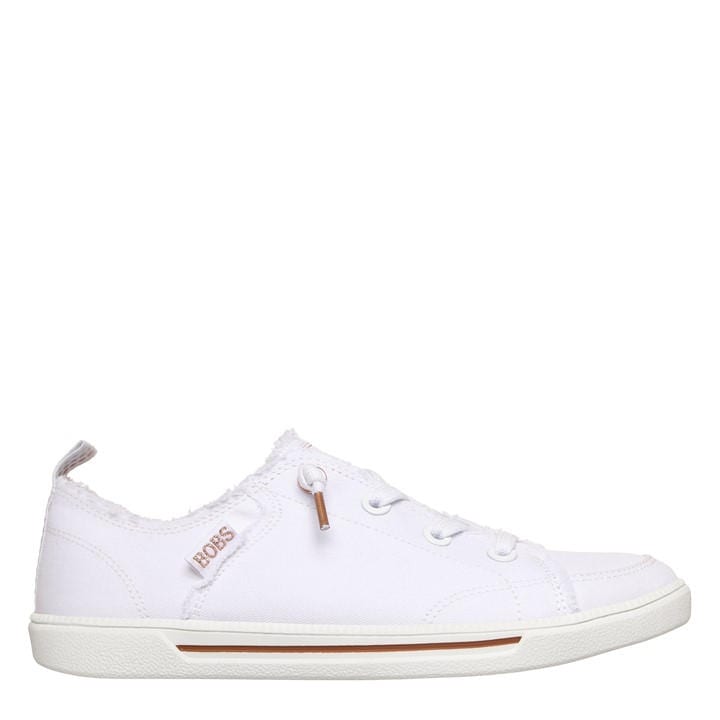 Skechers Women's White Bobs B Cute 2 Casual Low-Top Trainers in Size 8, Sports Direct