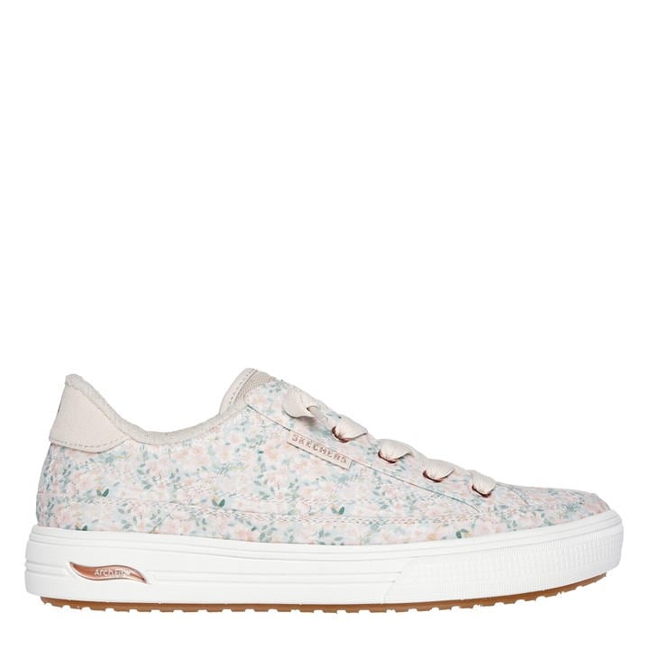 Skechers Women's White Arch Fit Arcade - Flowa Powa Low-Top Trainers in Size 7, Sports Direct