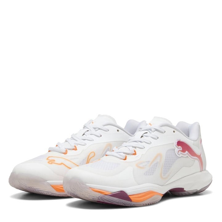 Puma Women's White Vantage Nitro W+ Handball Trainers in Size 8.5, Sports Direct