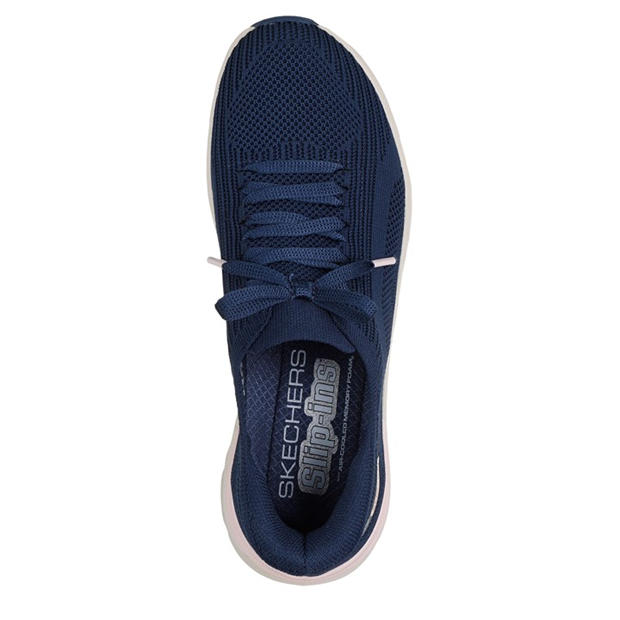 Navy - Skechers - Womens Low-Top Trainers