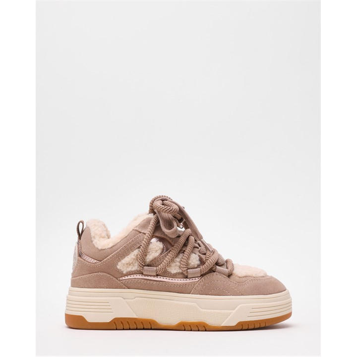Steve Madden Women's Cream Boomer-F Chunky Trainers in Size 5, Sports Direct