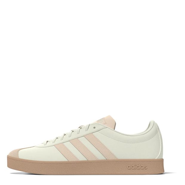 White/Peach - adidas - VL Court Base Womens Shoes
