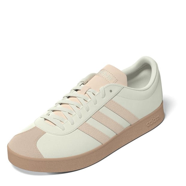 White/Peach - adidas - VL Court Base Womens Shoes