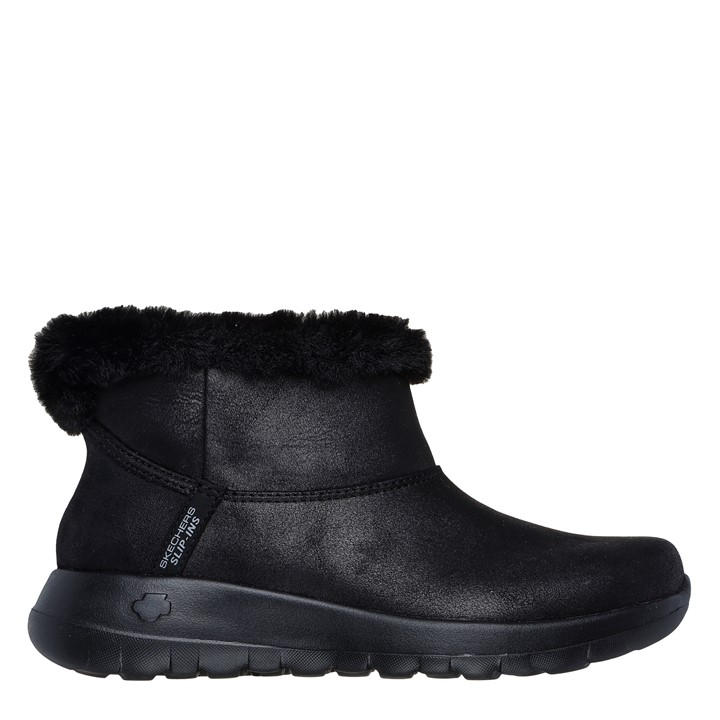 Skechers Women's Black Go Joy Cozy Dream Slip-On Trainers in Size 7, Sports Direct