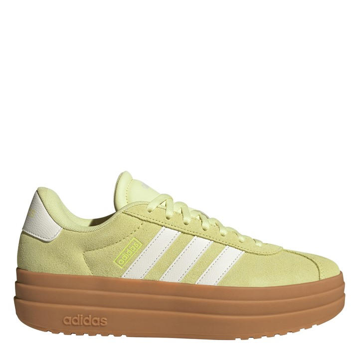 Adidas Women's Yellow Vl Court Bold Low-Top Trainers in Size 6, Sports Direct