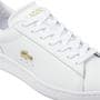 WHT/GLD - Lacoste - Womens Carnaby Set Leather Shoes