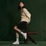 WHT/GLD - Lacoste - Womens Carnaby Set Leather Shoes
