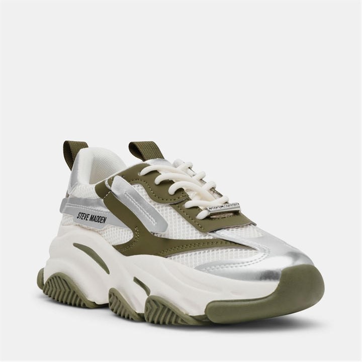 Steve Madden Women's Green Possession-E Chunky Trainers in Size 7, Sports Direct