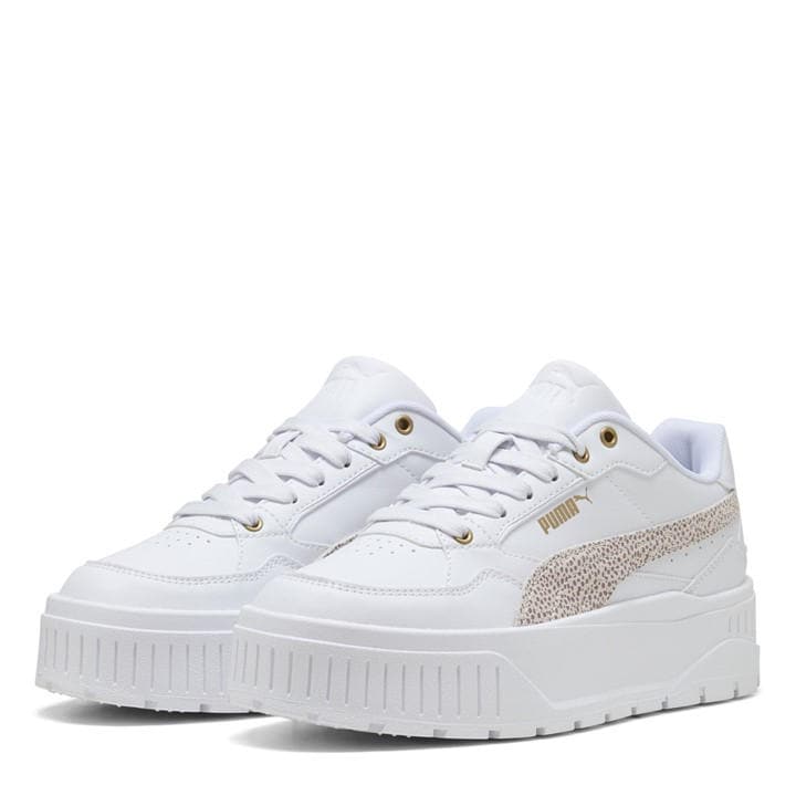 Puma Women's White Karmen Ii Low-Top Trainers in Size 6, Sports Direct