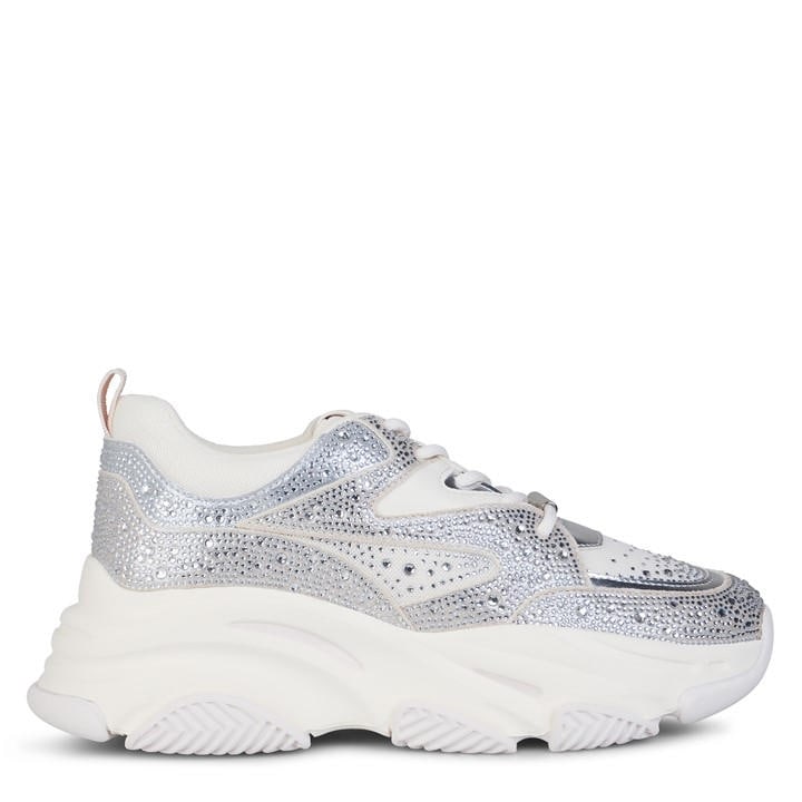 Steve Madden Women's Silver Madden Privy Trainer in Size 5, Sports Direct