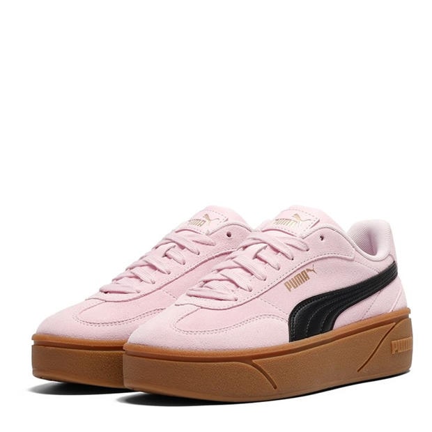 Pink/Navy/Gum - Puma - Puma Club Era II Platform Trainers