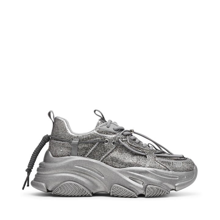 Steve Madden Women's Silver Madden Vault 2R Trai in Size 5, Sports Direct