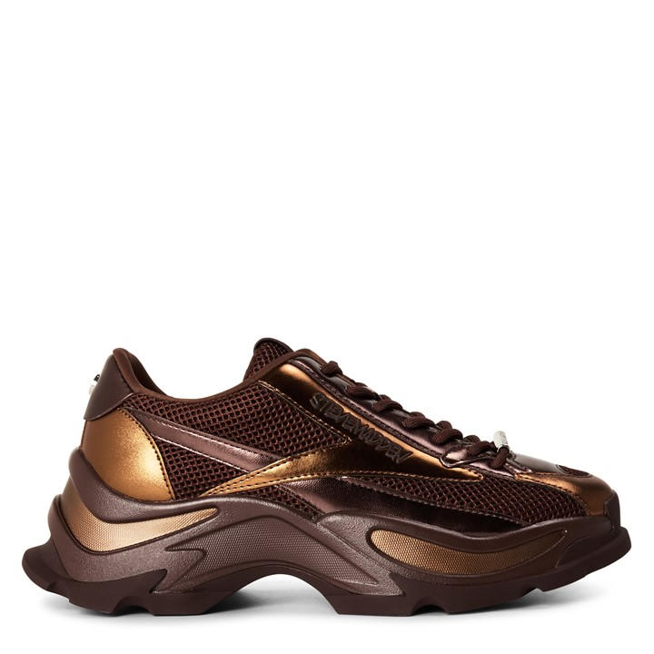 Steve Madden Women's Gold Madden Zoomz Trainer in Size 3, Sports Direct