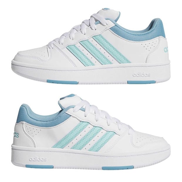Ftwr White/Flas - adidas - Women's Hoops Classic Court Trainers
