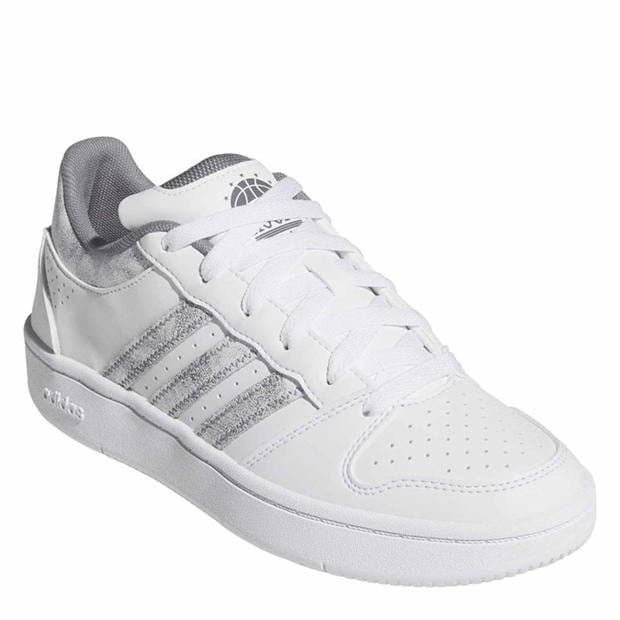 Ftwr White/Grey - adidas - Women's Hoops Classic Court Trainers