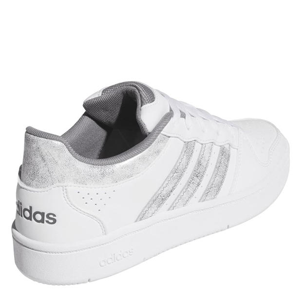 Ftwr White/Grey - adidas - Women's Hoops Classic Court Trainers