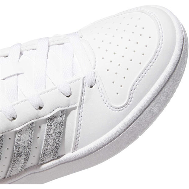 Ftwr White/Grey - adidas - Women's Hoops Classic Court Trainers