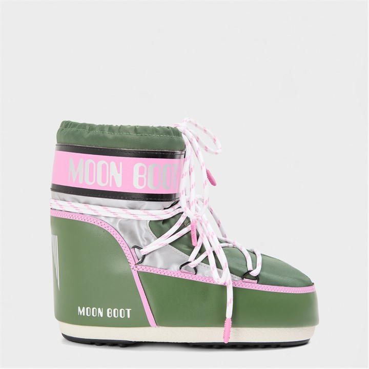 Moon Boot Women's Green Water Resistant Snow Boots in Size 6, Sports Direct