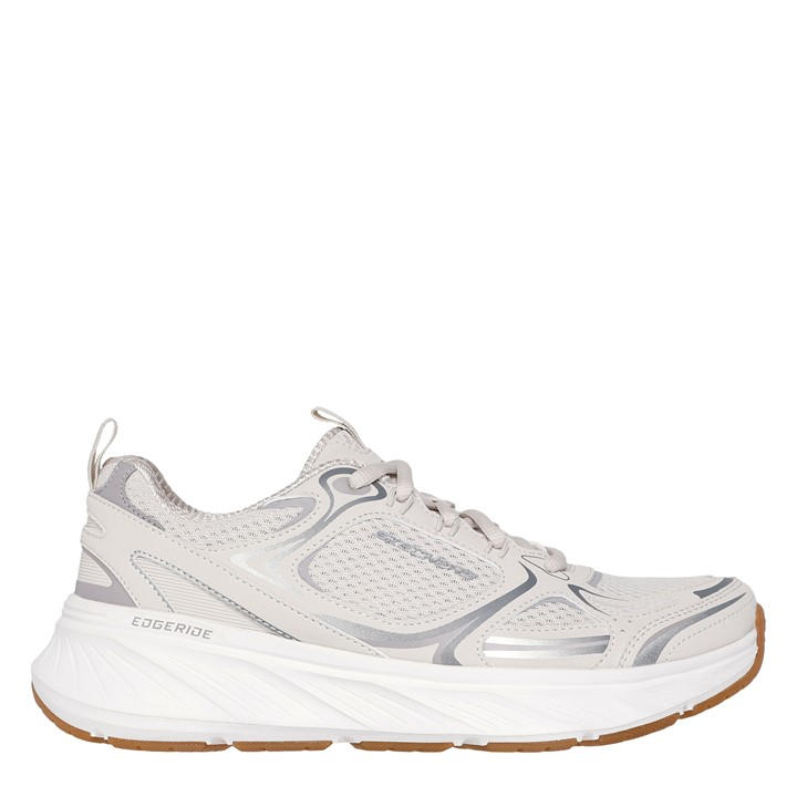 Skechers Women's Neutral Edgeride Silver Eclipse Casual Low-Top Trainers in Size 5, Sports Direct