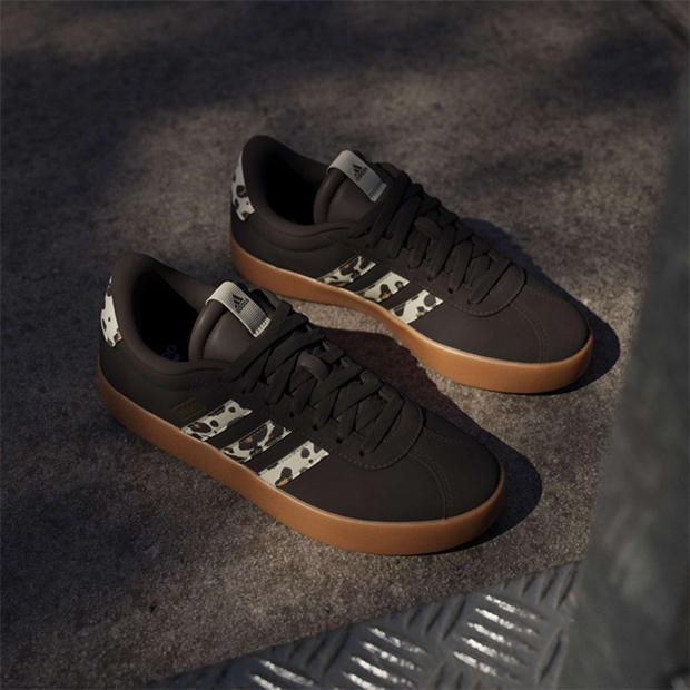 Brown/Leopard - adidas - VL Court 3.0 Womens